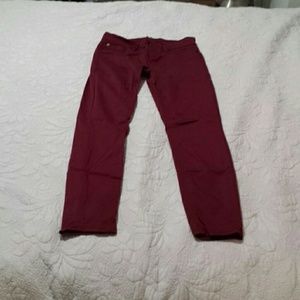 Hudson Jeans for Women Burgundy Size 25